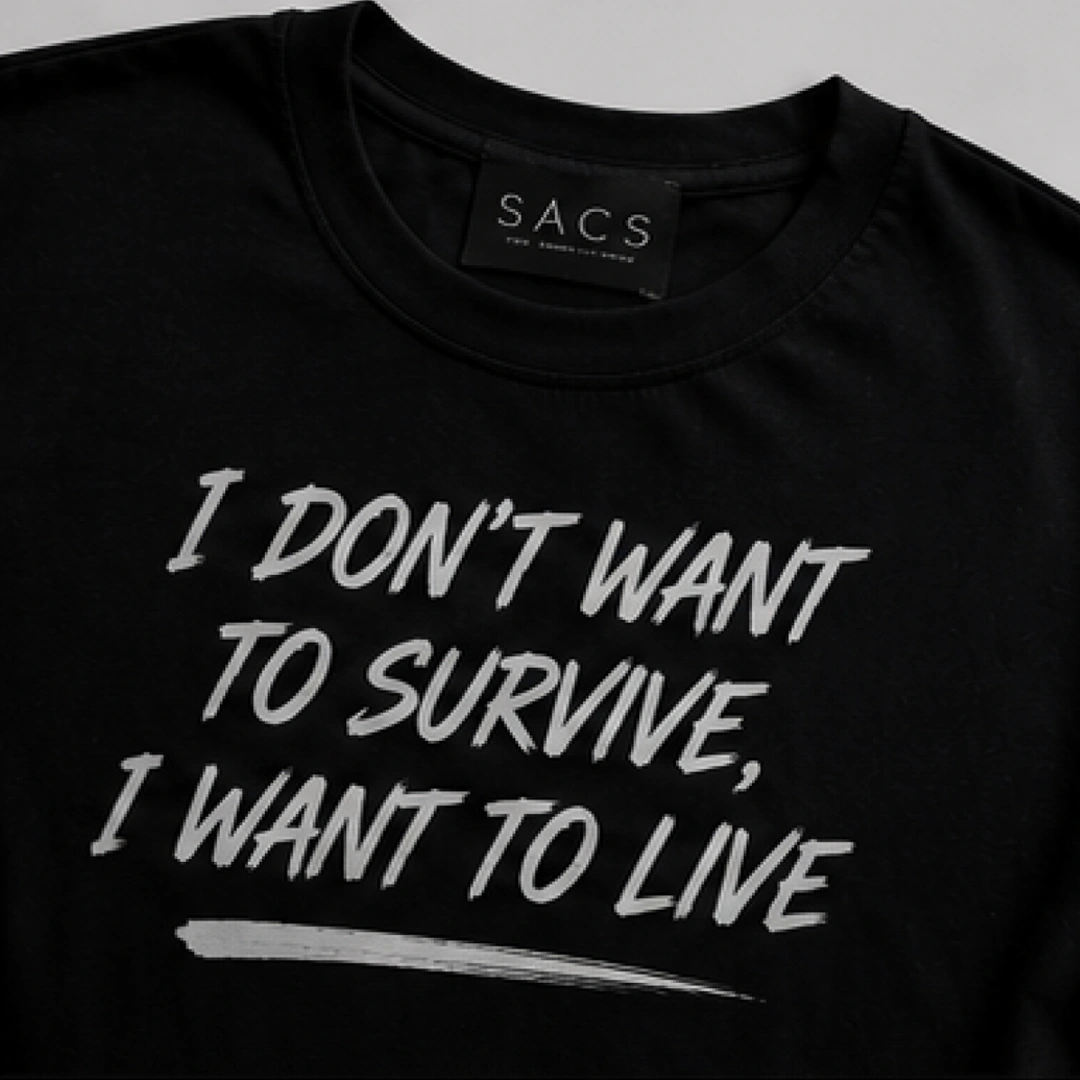 I Want To Live Oversized T Shirt - Image 3