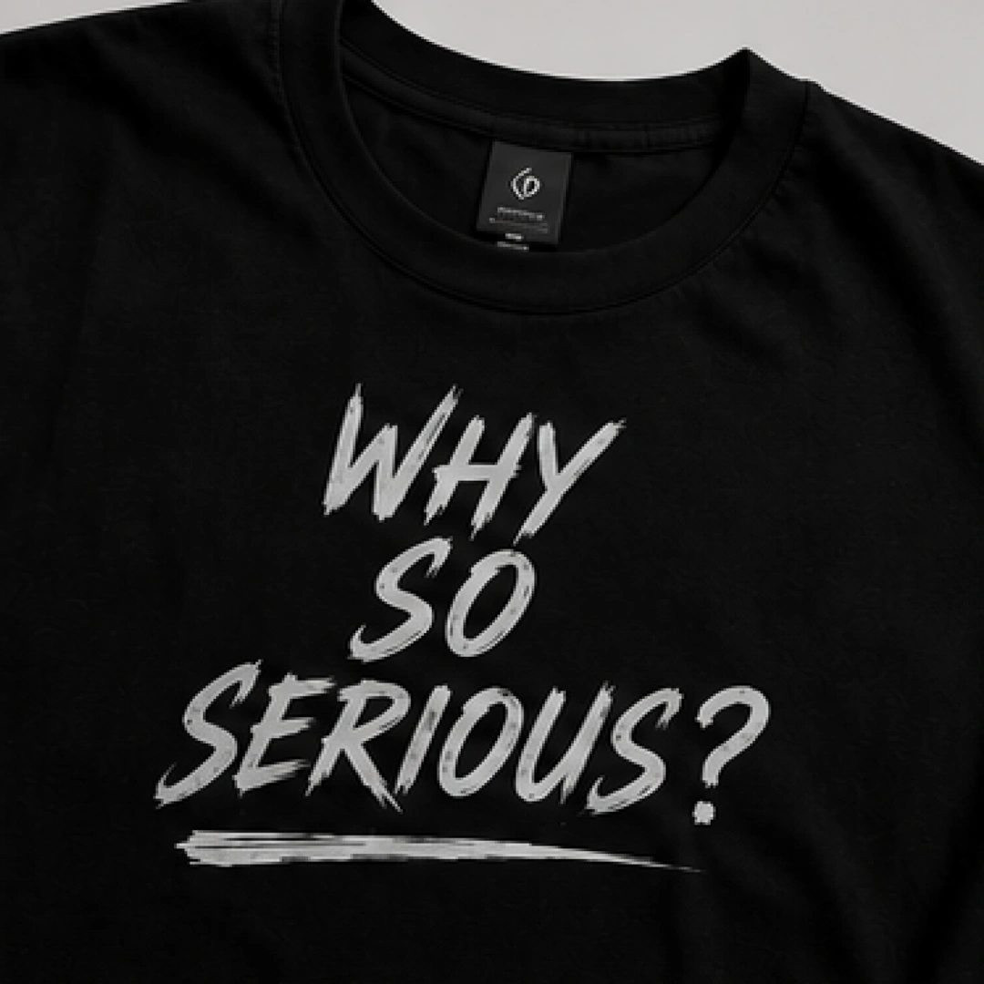 Why So Serious? Oversized Graphic T Shirt - Image 3
