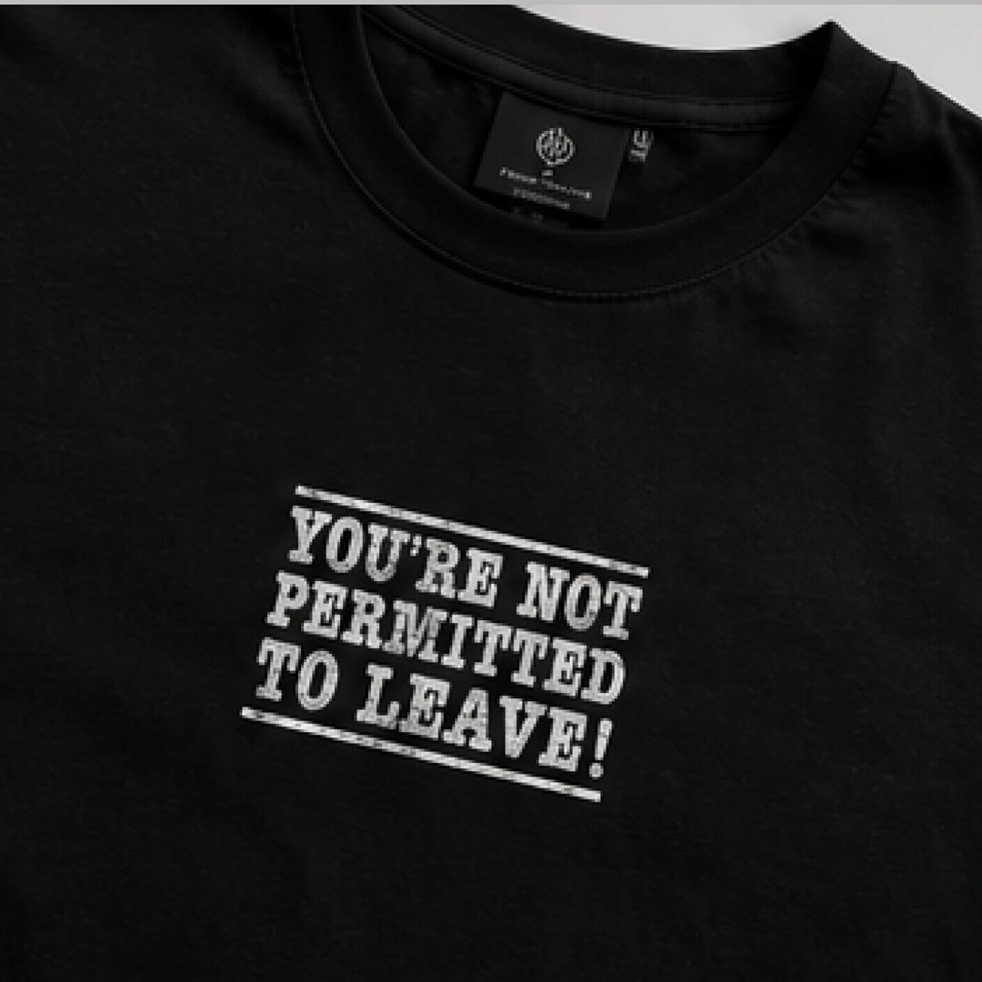Not Permitted to Leave Oversized T Shirt - Image 4