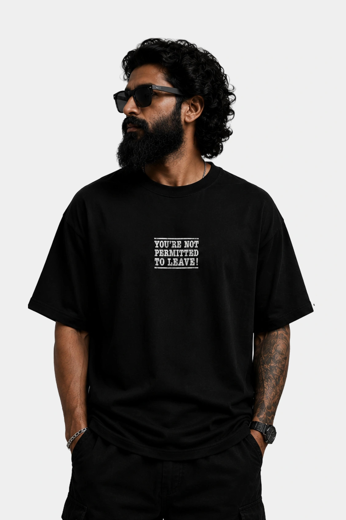 Not Permitted to Leave Oversized T Shirt