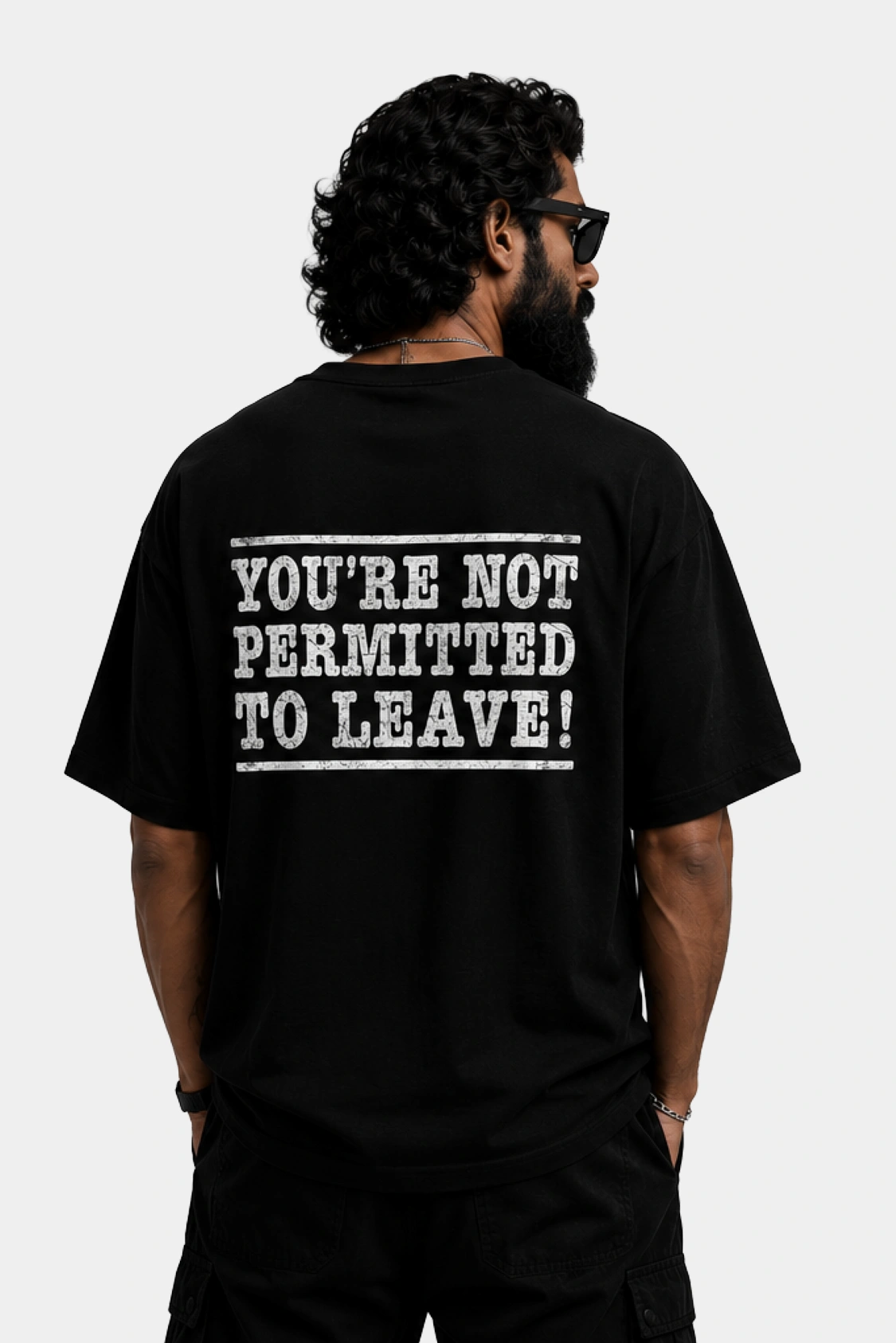Not Permitted to Leave Oversized T Shirt - Image 2